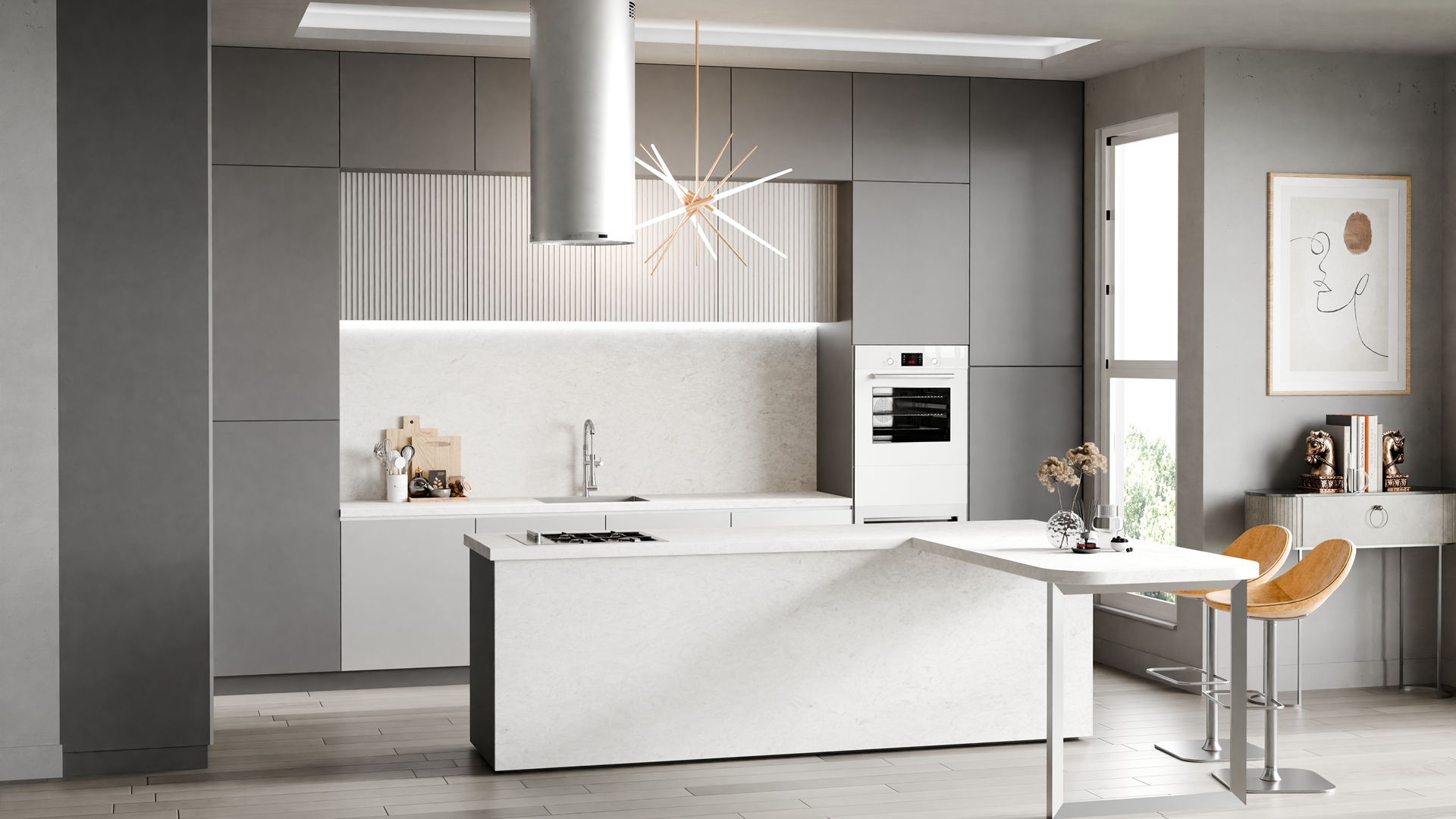 Luxe - Dior White Quartz slab